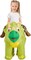 GOOSH Inflatable Kids and Adult Triceratops Costume Halloween Dinosaur Blow up